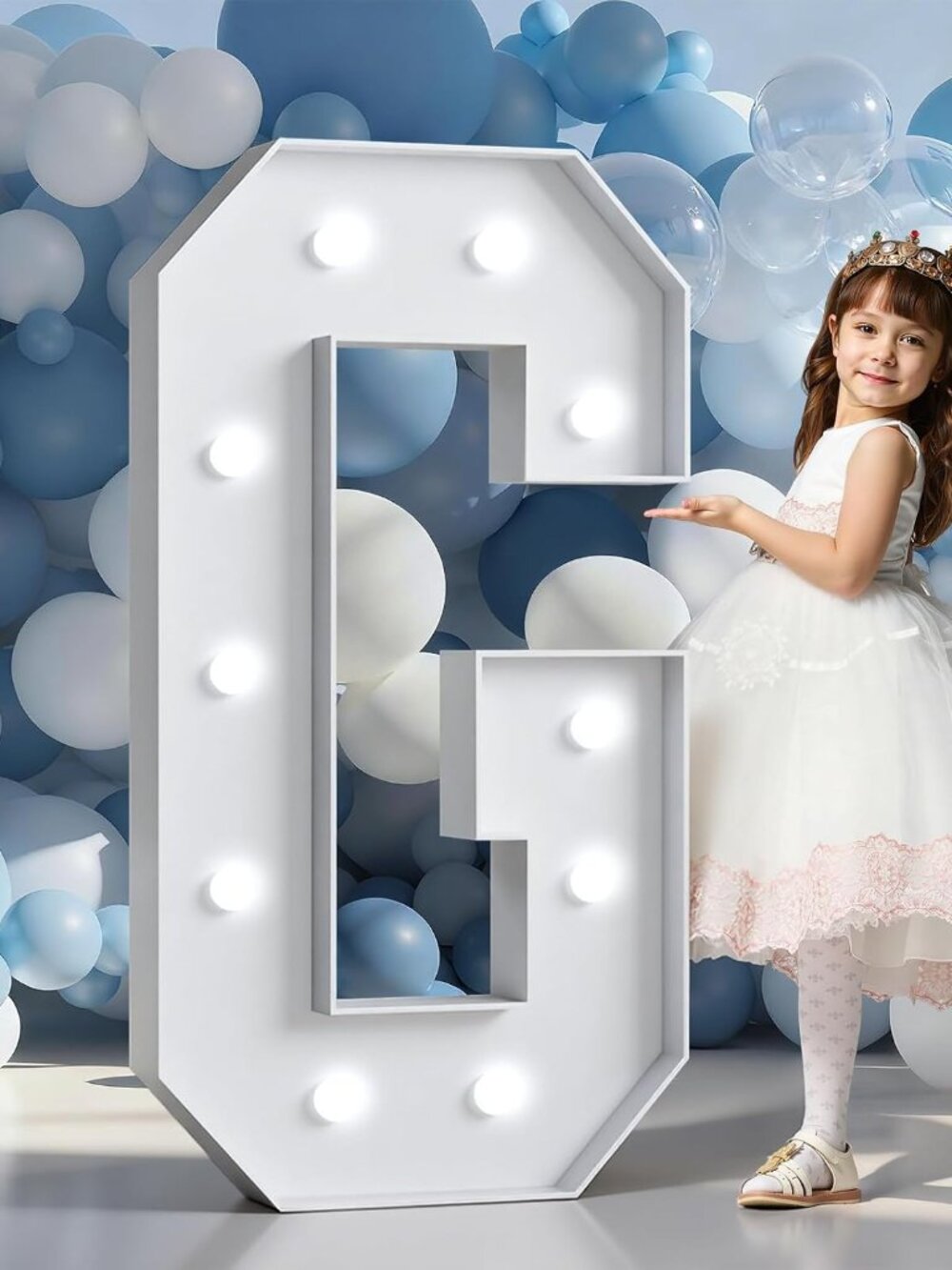 4FT Light Up Marquee Letters G, Large Foam Board Kit for Party Decor